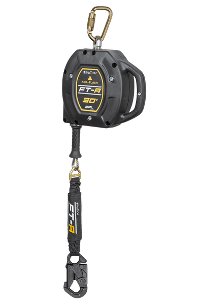 FallTech FT-R Arc-Flash Class 1 SRL - 30' Technora Rope - Dielectric Snap Hook - 721530TD1