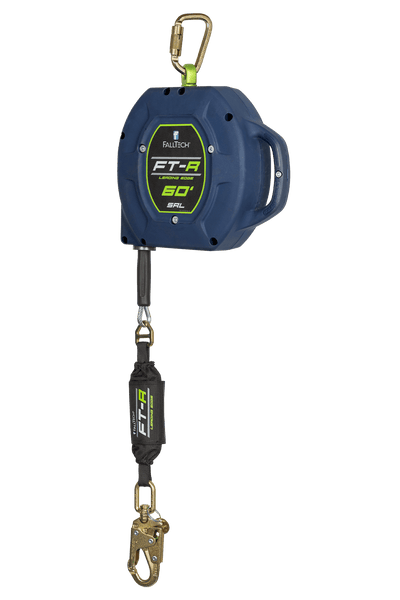 FallTech FT-R 60' Class 2 Leading Edge SRL with Galvanized Steel Cable - 721560LEC