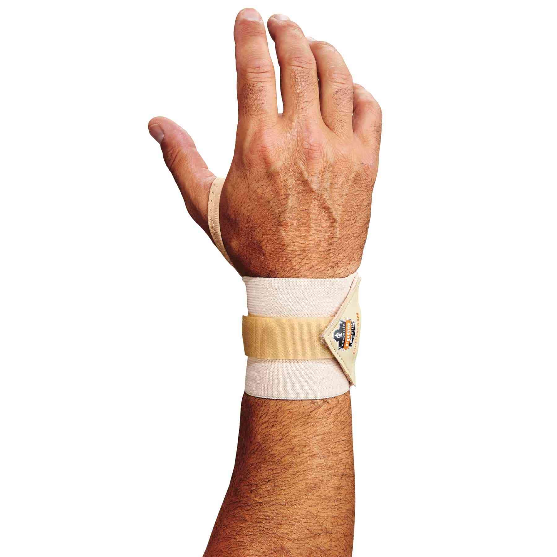 Ergodyne ProFlex 420 Wrist Wrap Support - Thumb Loop - Tan