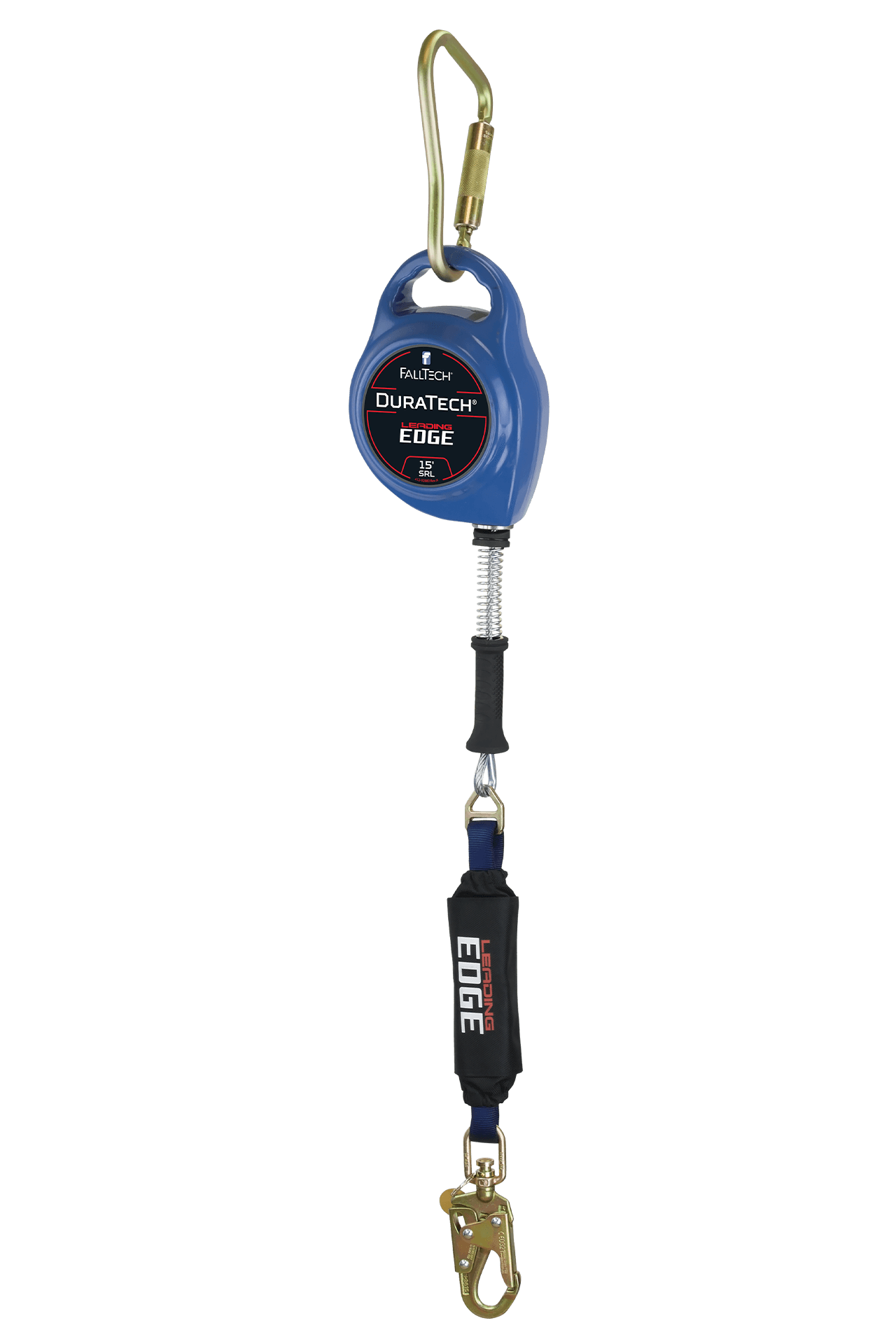 FallTech DuraTech Leading Edge SRL with 15' Galvanized Steel Cable and Aluminum Housing - 7226CLE