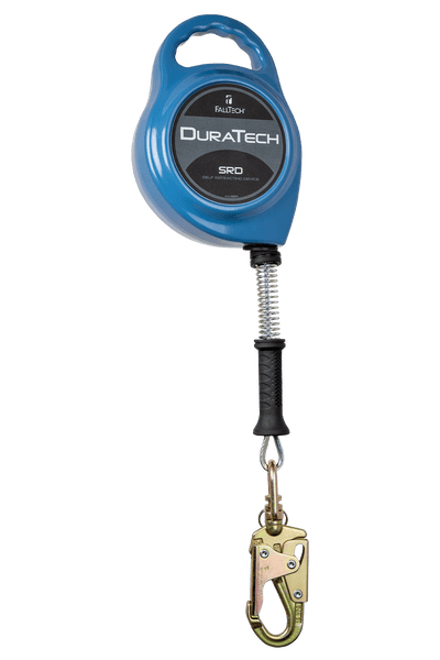 FallTech DuraTech SRL with 20' Stainless Steel Cable and Side-payout Aluminum Housing - 7227CS