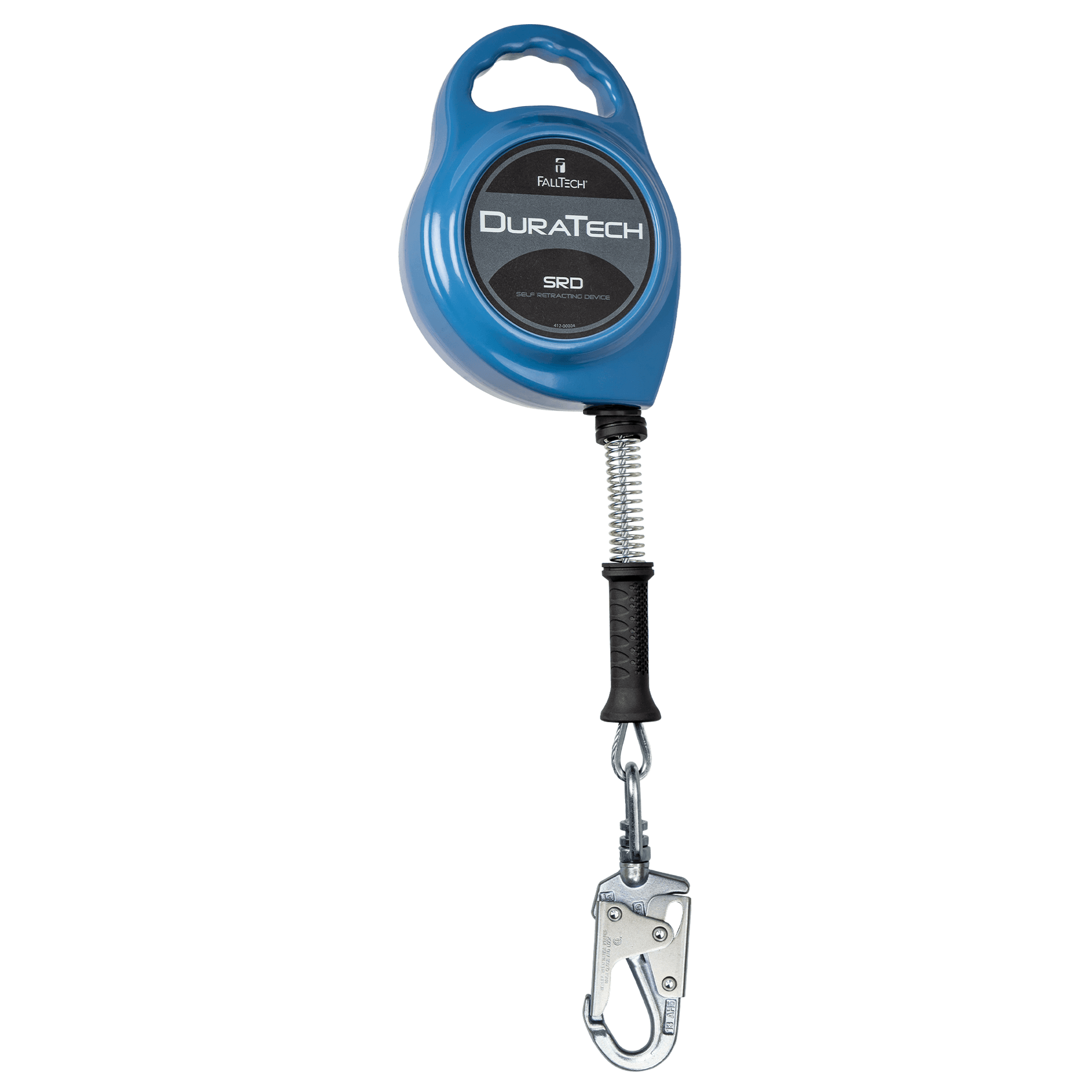 FallTech DuraTech SRL with 20' Stainless Steel Cable and Lifeline Connector and Side-payout Aluminum Housing - 7227CSS