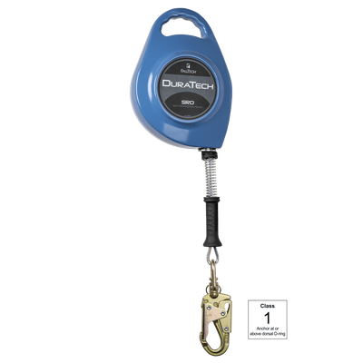 FallTech DuraTech SRL with 25' Galvanized Cable and Side-payout Aluminum Housing - 7229C
