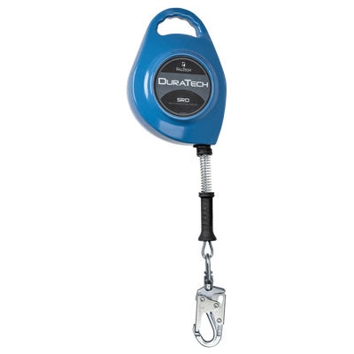 FallTech DuraTech SRL with 30' Stainless Steel Cable and Lifeline Connector and Side-payout Aluminum Housing - 7232CSS