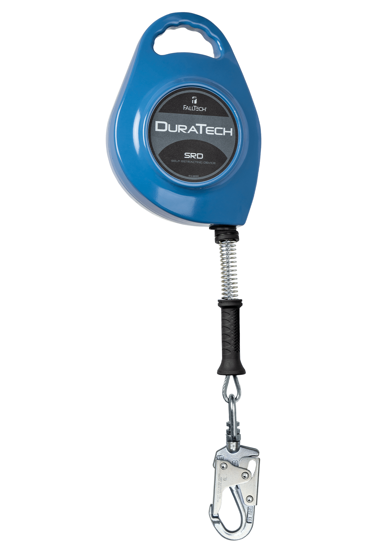 FallTech DuraTech SRL with 30' Stainless Steel Cable and Lifeline Connector and Side-payout Aluminum Housing - 7232CSS
