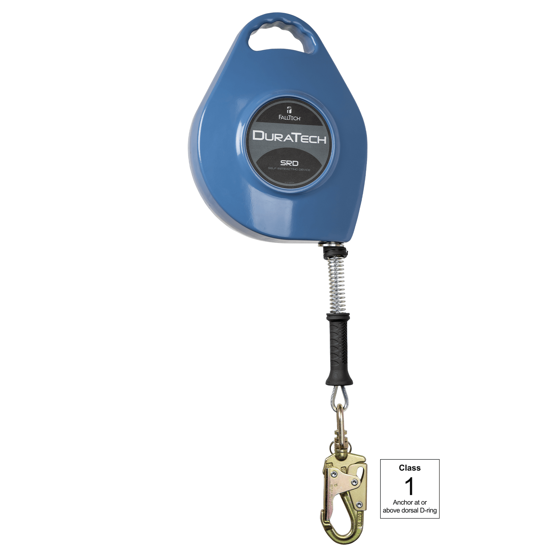 FallTech DuraTech SRL with 60' Galvanized Cable and Side-payout Aluminum Housing - 7265C