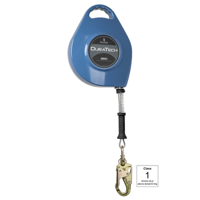 FallTech DuraTech SRL with 60' Galvanized Cable and Side-payout Aluminum Housing - 7265C