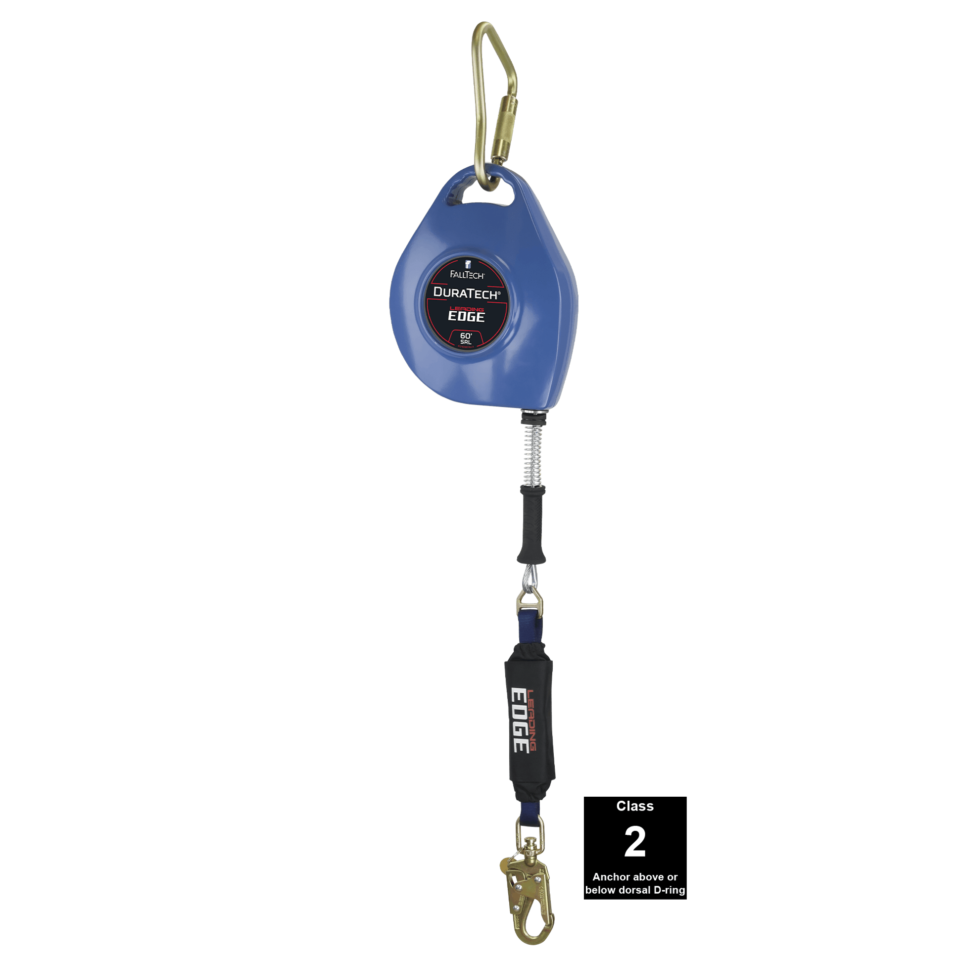 FallTech DuraTech Leading Edge SRL with 60' Galvanized Steel Cable and Aluminum Housing - 7265CLE