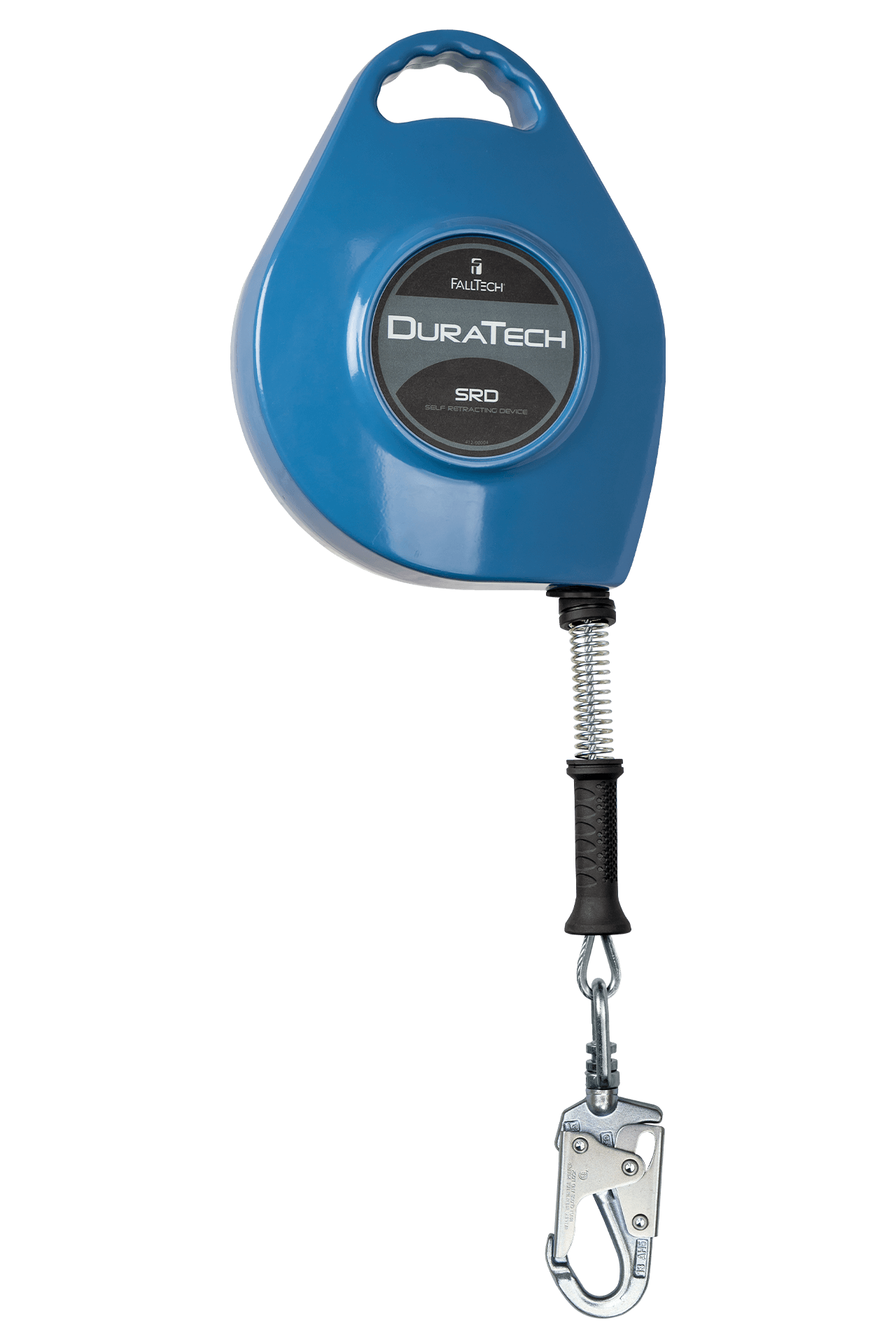 FallTech DuraTech SRL with 50' Stainless Steel Cable and Lifeline Connector and Side-payout Aluminum Housing - 7268CSS