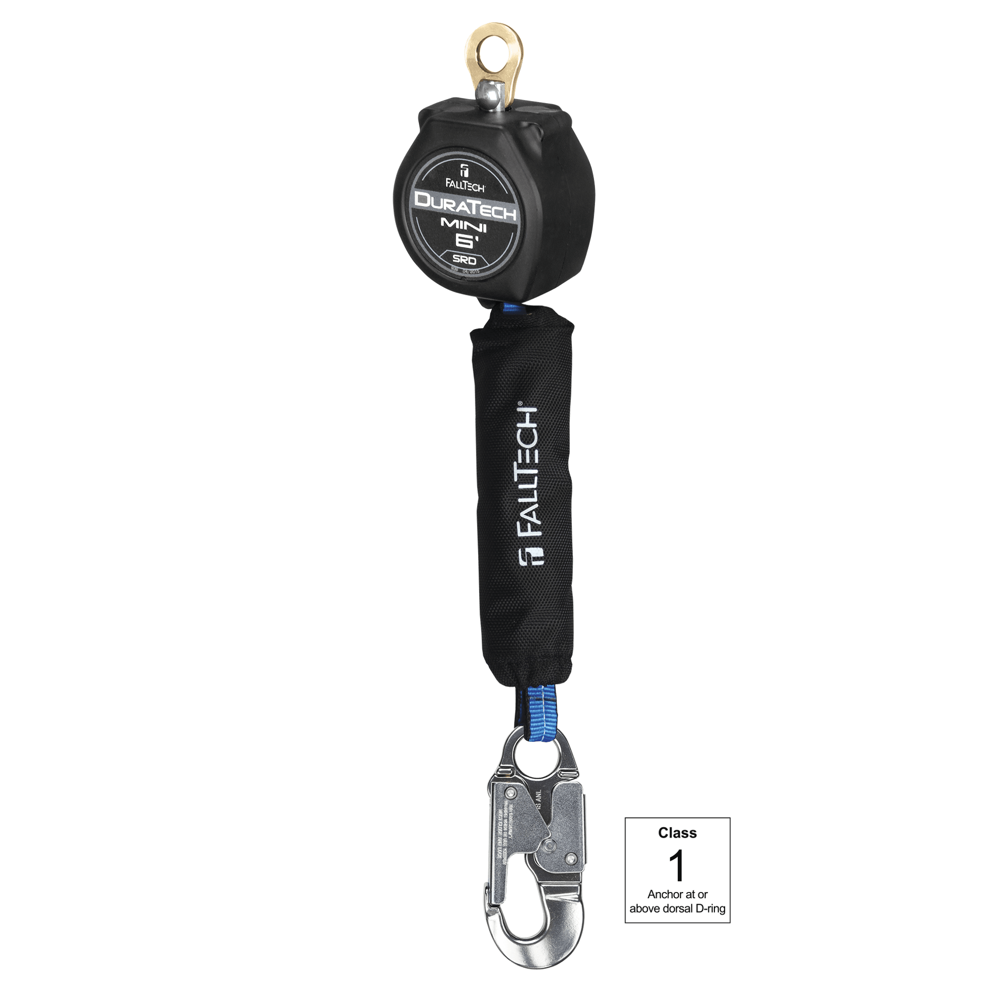 FallTech 6' Mini Personal SRL with Aluminum Snap Hook - 72706SA4