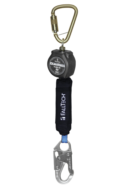 FallTech 6' Mini Personal SRL with Steel Snap Hook Includes Steel Dorsal Connecting Carabiner - 72706SB1