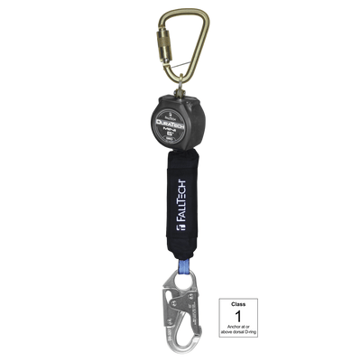 FallTech 6' Mini Personal SRL with Steel Snap Hook Includes Steel Dorsal Connecting Carabiner - 72706SB1