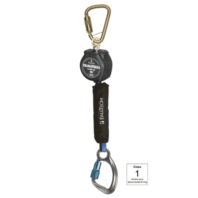 FallTech 6' Mini Personal SRL with Aluminum Carabiner Includes Steel Dorsal Connecting Carabiner - 72706SB6