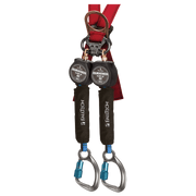 FallTech 6' Mini Twin-Leg Personal SRL with Aluminum Carabiners Includes Steel Dorsal Connecting Carabiner - 72706TB6