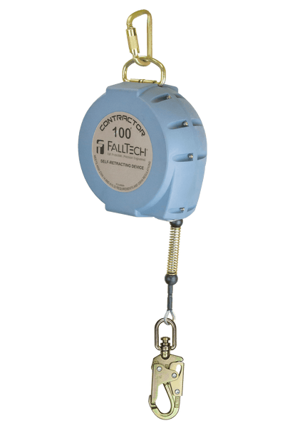 FallTech Contractor SRL with 100' Galvanized Cable and Anchorage Carabiner - 7276100
