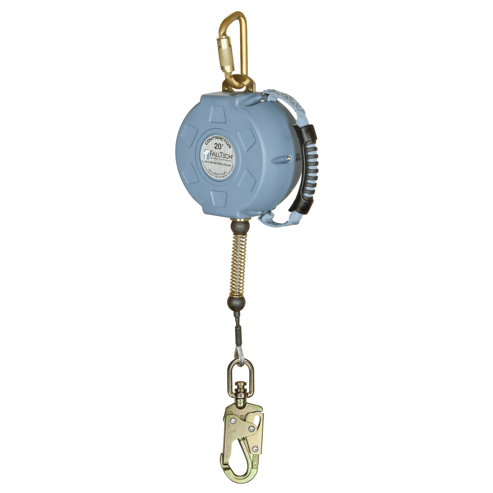 FallTech Contractor SRL with 20' Galvanized Cable and Anchorage Carabiner - 727620
