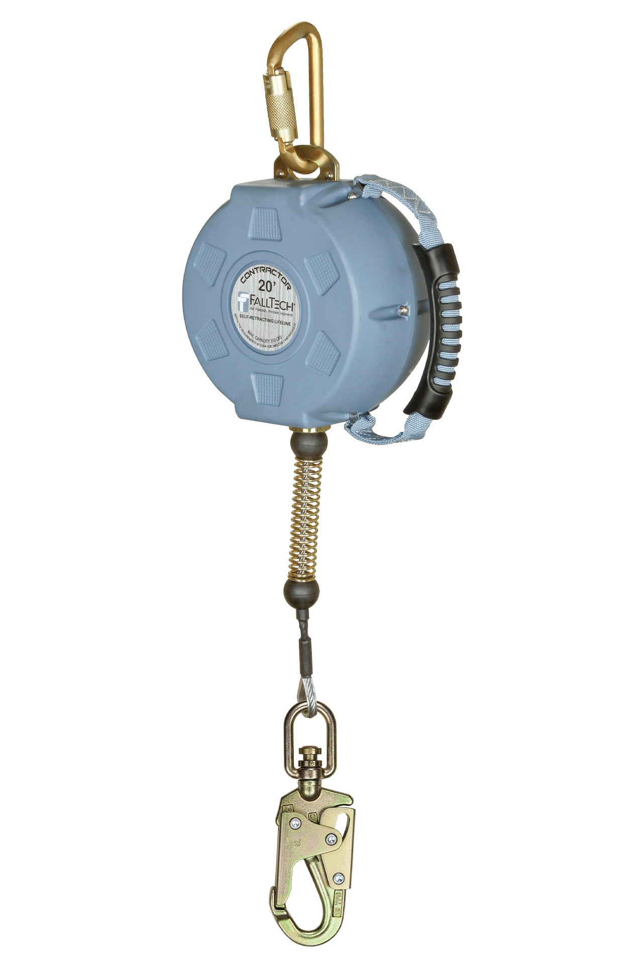 FallTech Contractor SRL with 20' Galvanized Cable and Anchorage Carabiner - 727620