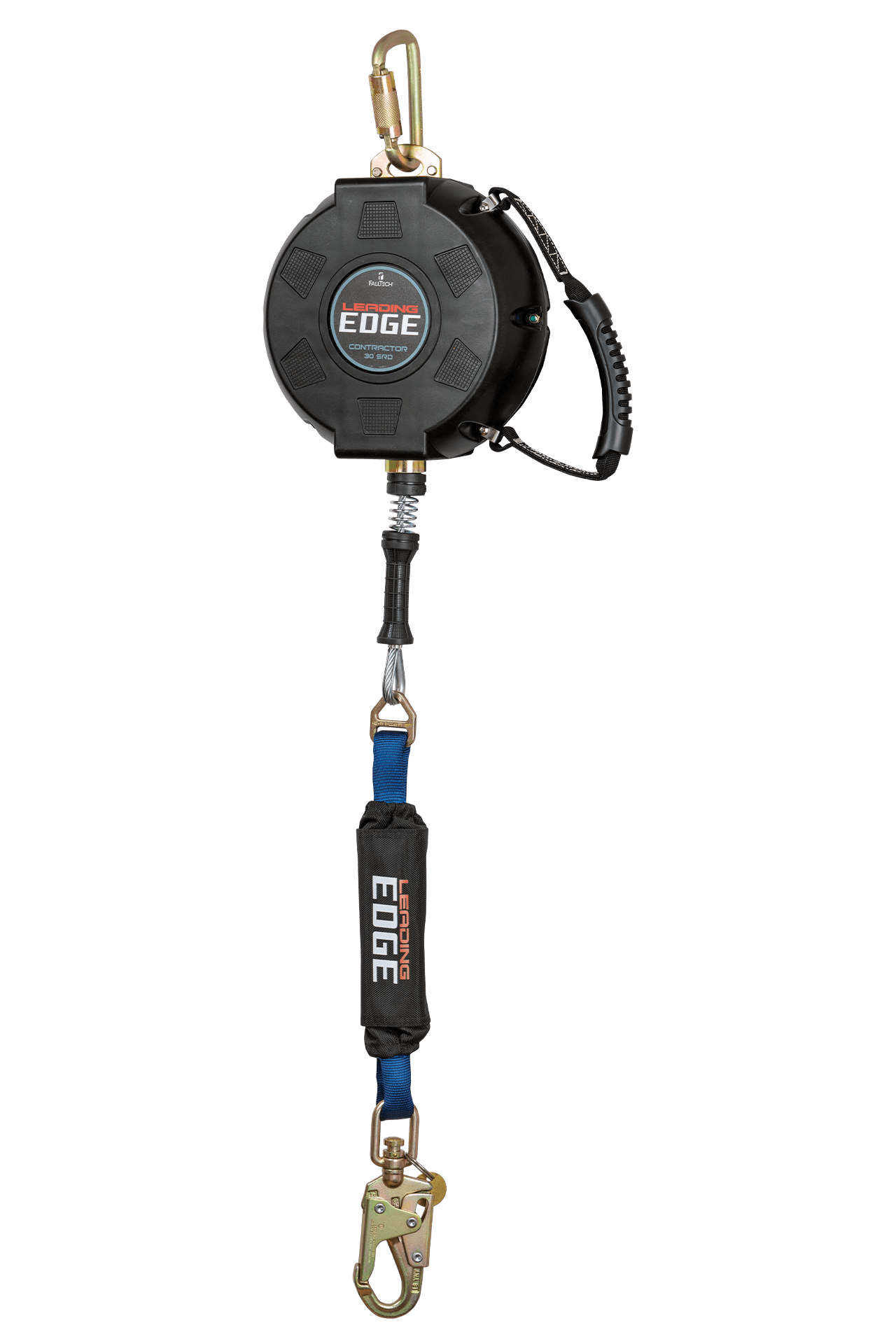 FallTech Contractor Leading Edge SRL with 30' Galvanized Steel Cable and Anchorage Carabiner - 727630LE