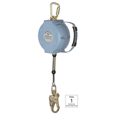 FallTech Class 1 SRL with 50' Galvanized Cable and Anchorage Carabiner - 727650C
