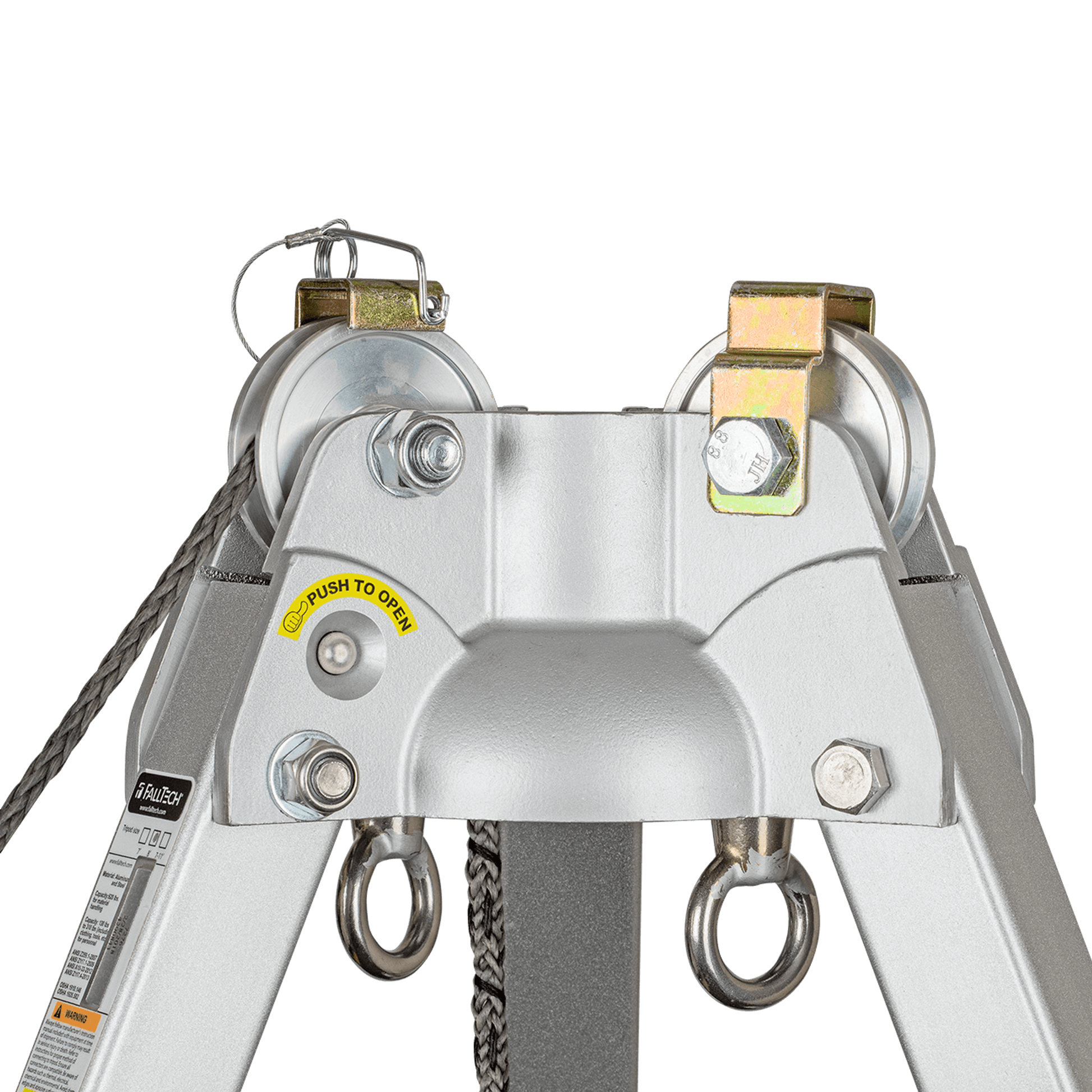FallTech Confined Space Tripod 5' - 8' Adjustable w/Storage Bag - Technora Rope - 7276T
