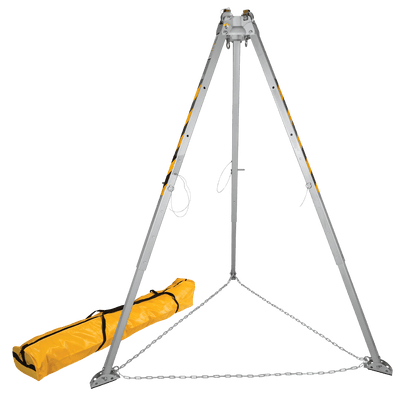 FallTech Confined Space Tripod 5' - 8' Adjustable w/Storage Bag - Technora Rope - 7276T