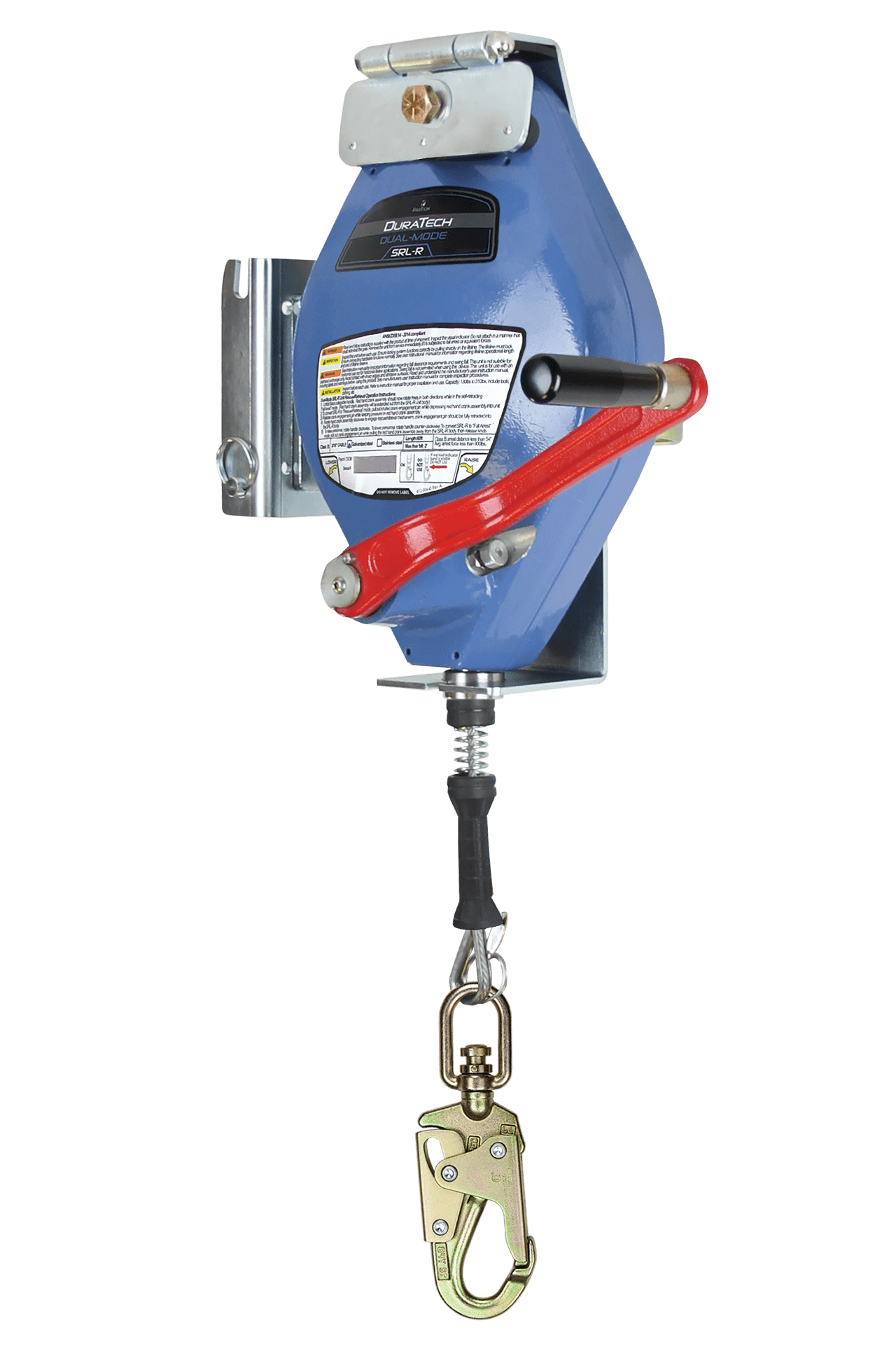 FallTech DuraTech 60' 3-way SRL-R with Stainless Steel Cable for Davits - 7281DS