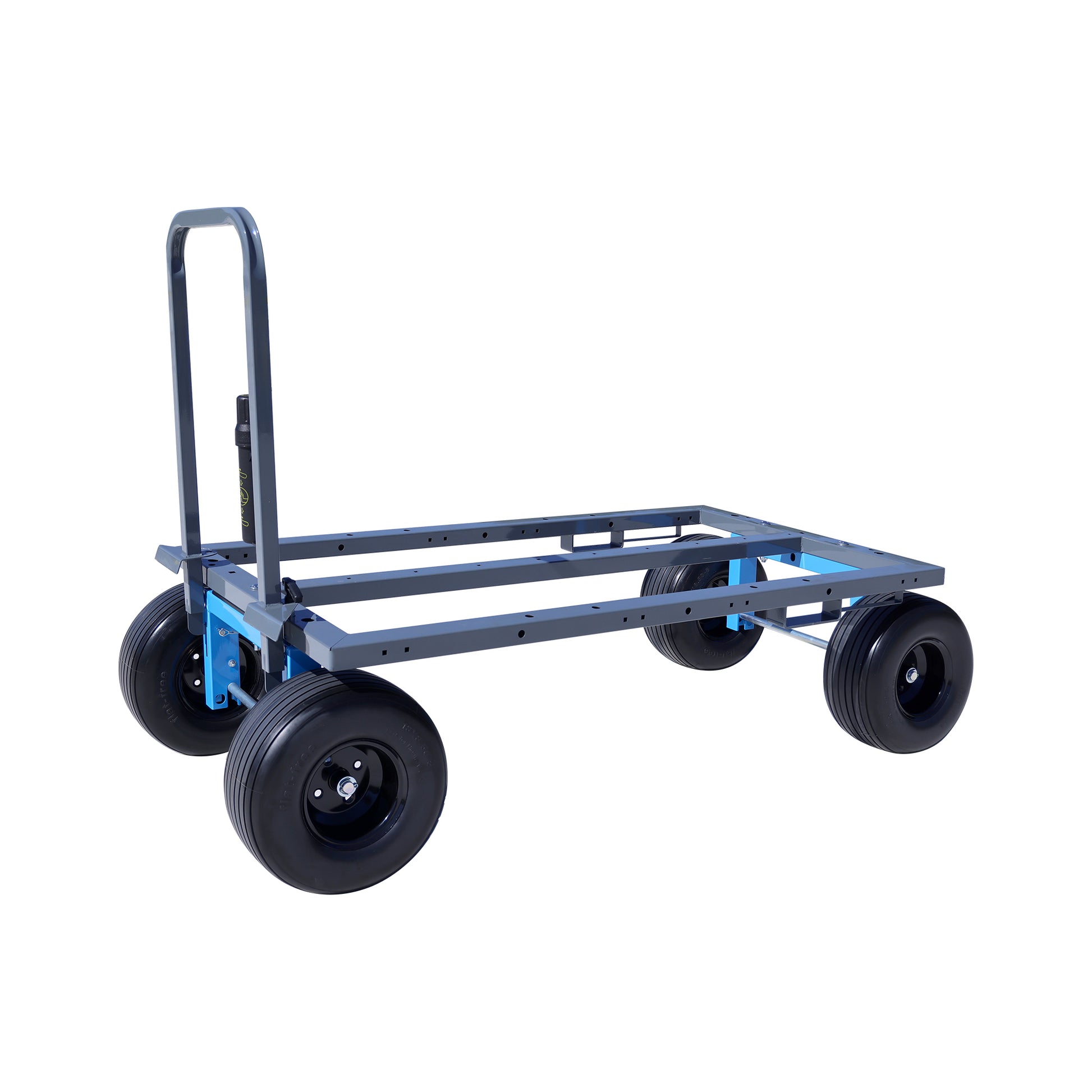 Tie Down Standard Materials Cart, 2,000 lb Capacity, Grey/Blue - 72827