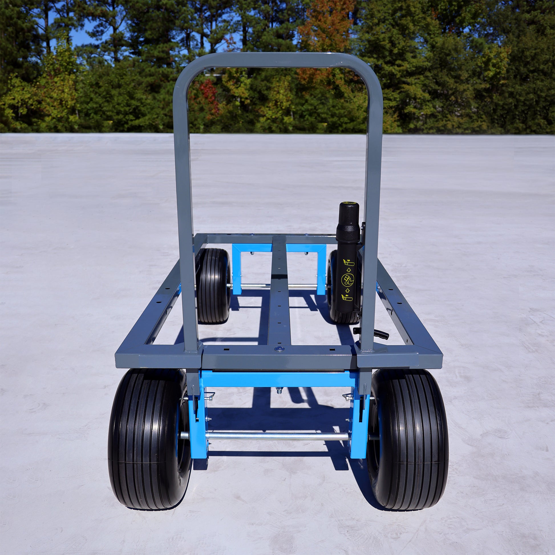 Tie Down Standard Materials Cart, 2,000 lb Capacity, Grey/Blue - 72827