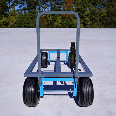 Tie Down Standard Materials Cart, 2,000 lb Capacity, Grey/Blue - 72827