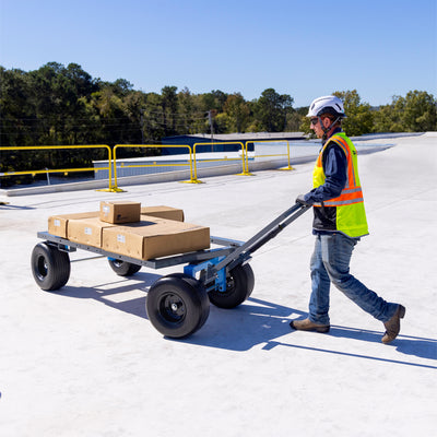 Tie Down Standard Materials Cart, 2,000 lb Capacity, Grey/Blue - 72827