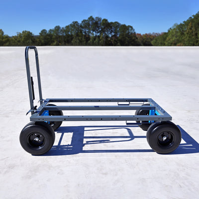 Tie Down Standard Materials Cart, 2,000 lb Capacity, Grey/Blue - 72827