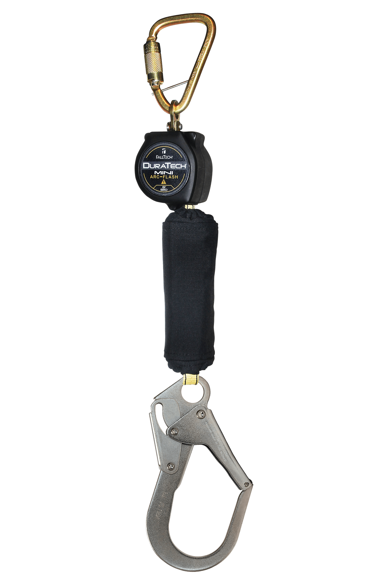 FallTech 6' Arc Flash Mini Personal SRL with Steel Rebar Hook Includes Steel Dorsal Connecting Carabiner - 72906SC3