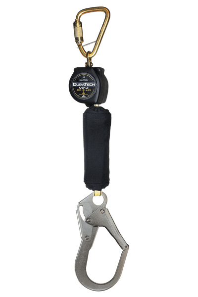 FallTech 6' Arc Flash Mini Personal SRL with Steel Rebar Hook Includes Steel Dorsal Connecting Carabiner - 72906SC3