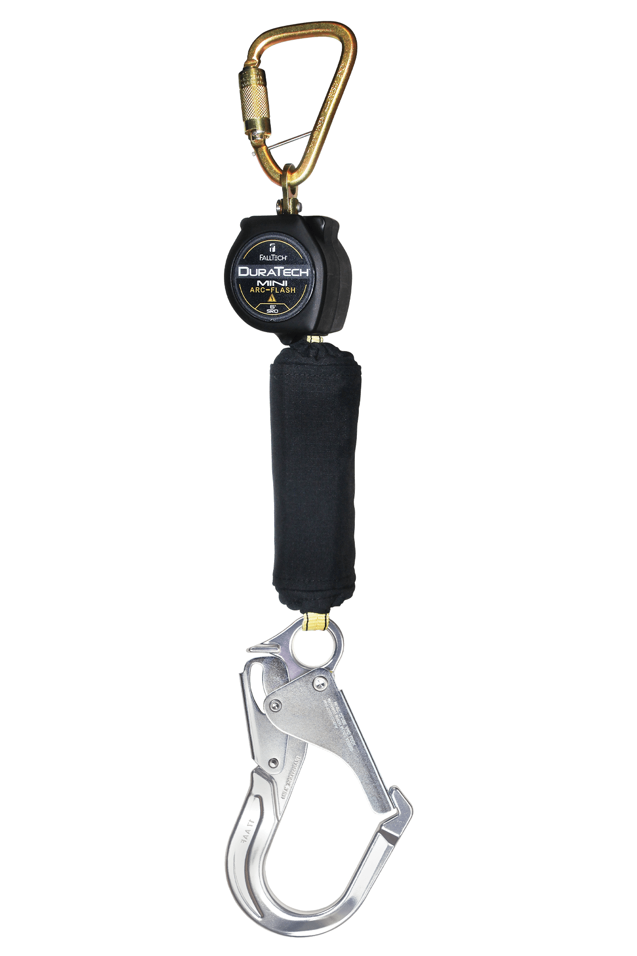 FallTech 6' Arc Flash Mini Personal SRL with Aluminum Rebar Hook Includes Steel Dorsal Connecting Carabiner - 72906SC5
