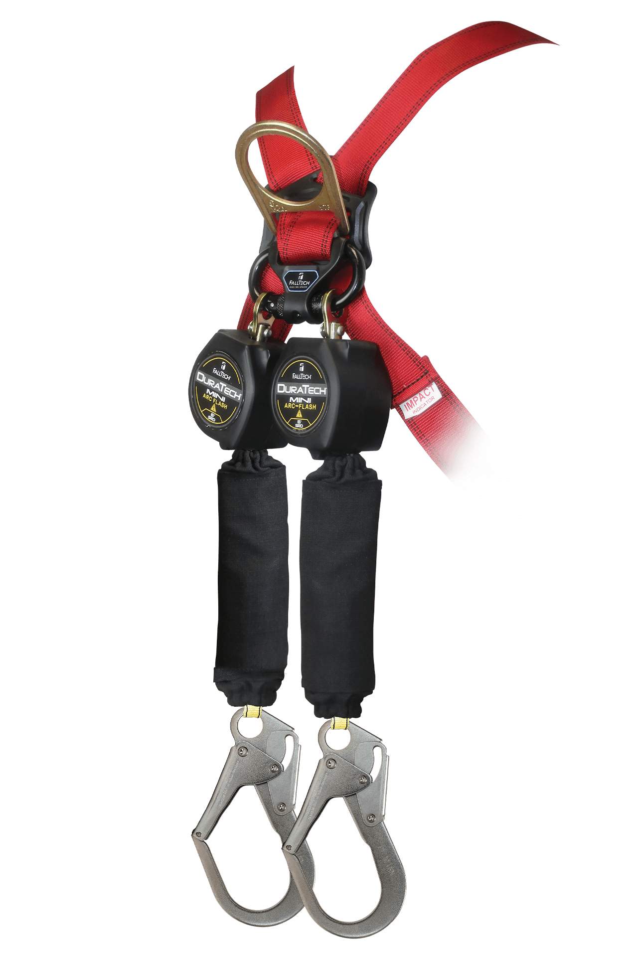 FallTech 6' Arc Flash Mini Personal SRL with Steel Rebar Hooks Includes Steel Dorsal Connecting Carabiner - 72906TB3