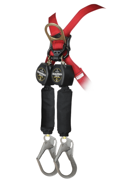 FallTech 6' Arc Flash Mini Personal SRL with Steel Rebar Hooks Includes Steel Dorsal Connecting Carabiner - 72906TB3