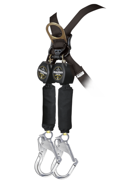 FallTech 6' Arc Flash Mini Personal SRL with Aluminum Rebar Hooks Includes Steel Dorsal Connecting Carabiner - 72906TB5