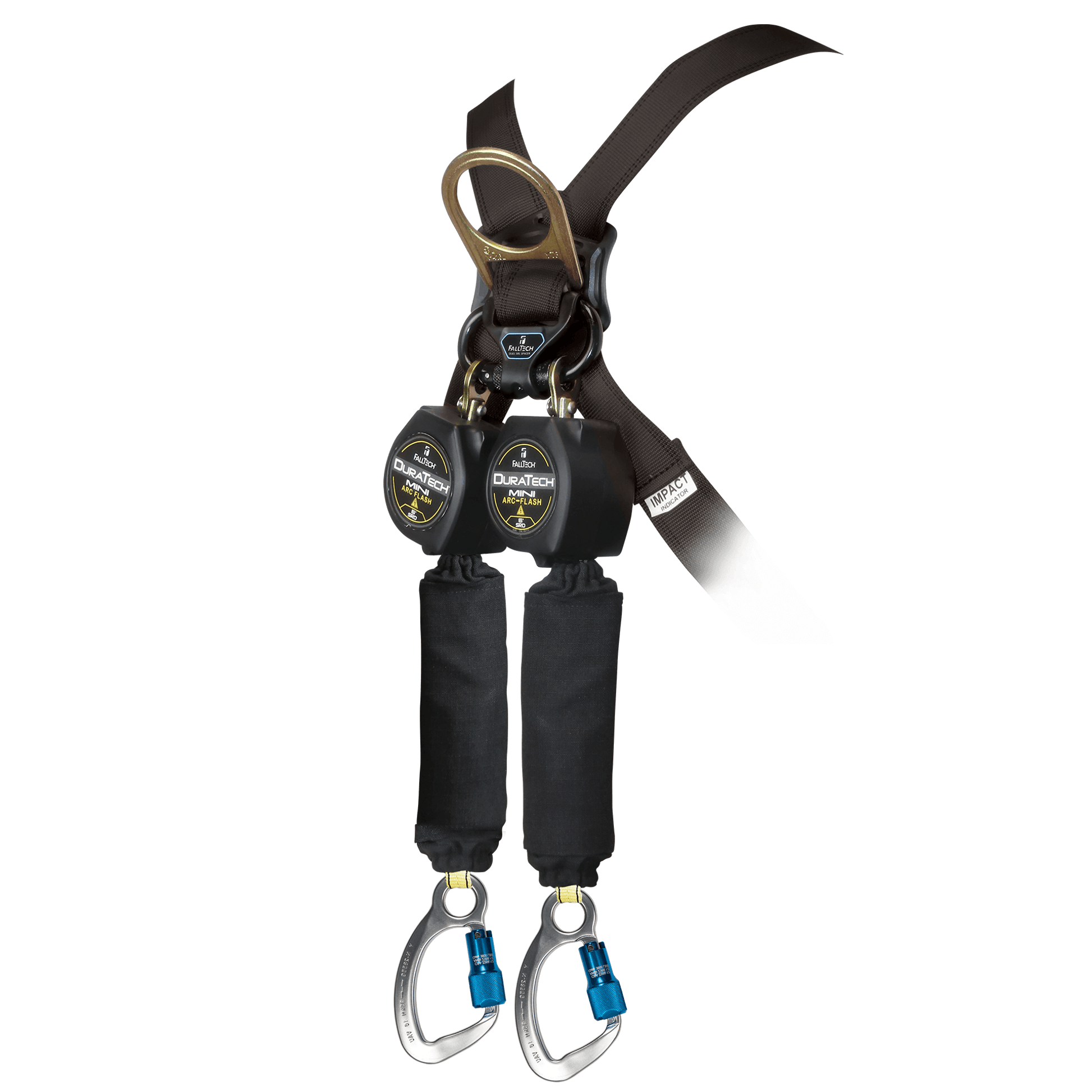 FallTech 6' Arc Flash Mini Personal SRL with Aluminum Carabiners Includes Steel Dorsal Connecting Carabiner - 72906TB6