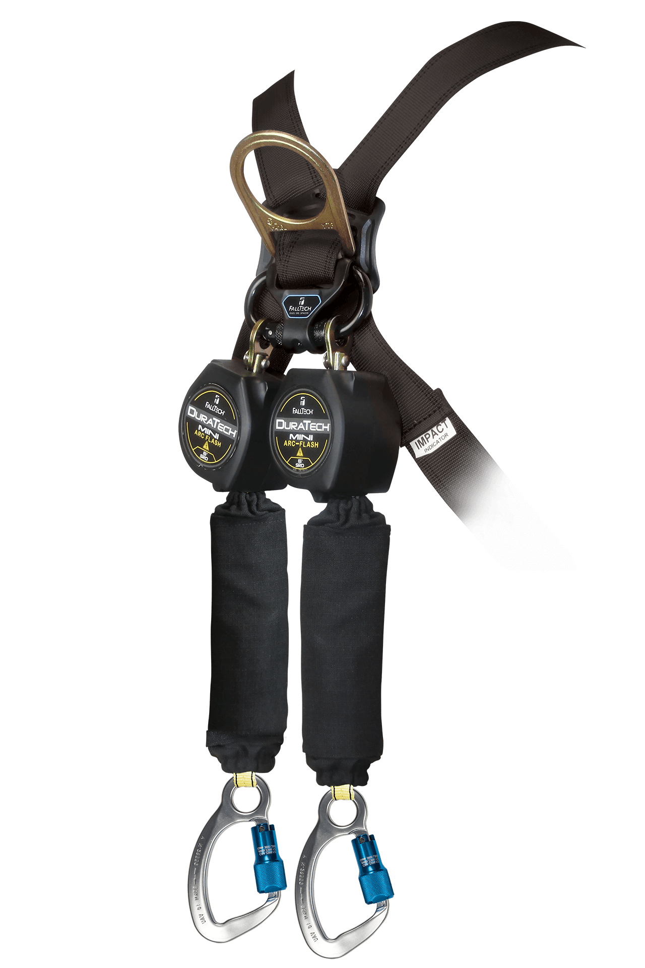 FallTech 6' Arc Flash Mini Personal SRL with Aluminum Carabiners Includes Steel Dorsal Connecting Carabiner - 72906TB6