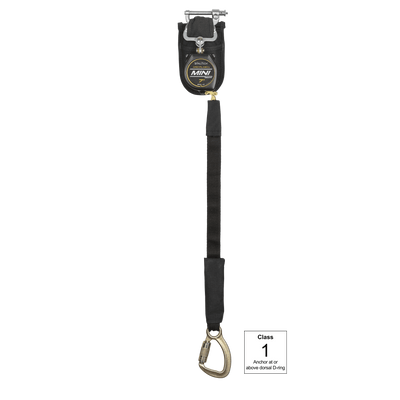FallTech 7' Arc Flash Mini Pro Class 1 Single Leg SRL-P with Steel 5k Carabiner - 72907SP8