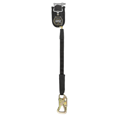 FallTech 7' Arc Flash Mini Pro Class 1 Single Leg SRL-P with Steel 5k Snap Hook - 72907SP8S