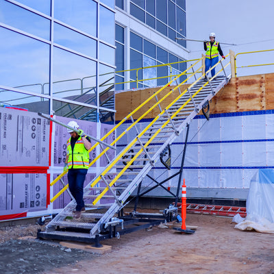 Tie Down Super Steps 30 in. Wide Portable Stair Full Kit, 3 Modules with Pallet - 72918