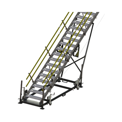 Tie Down Super Steps 30 in. Wide Portable Stair Full Kit, 3 Modules with Pallet - 72918
