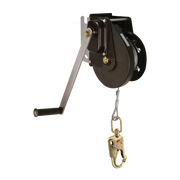 FallTech 120' Materials Winch for Tripods and Davits with Galvanized Steel Cable - 7295M