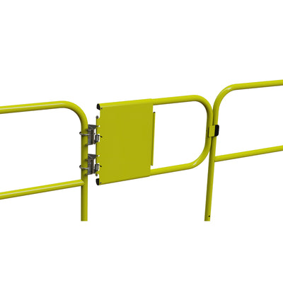 Tie Down Adjustable Universal Guardrail Gate, 24 in. to 36 in., Yellow - 72953