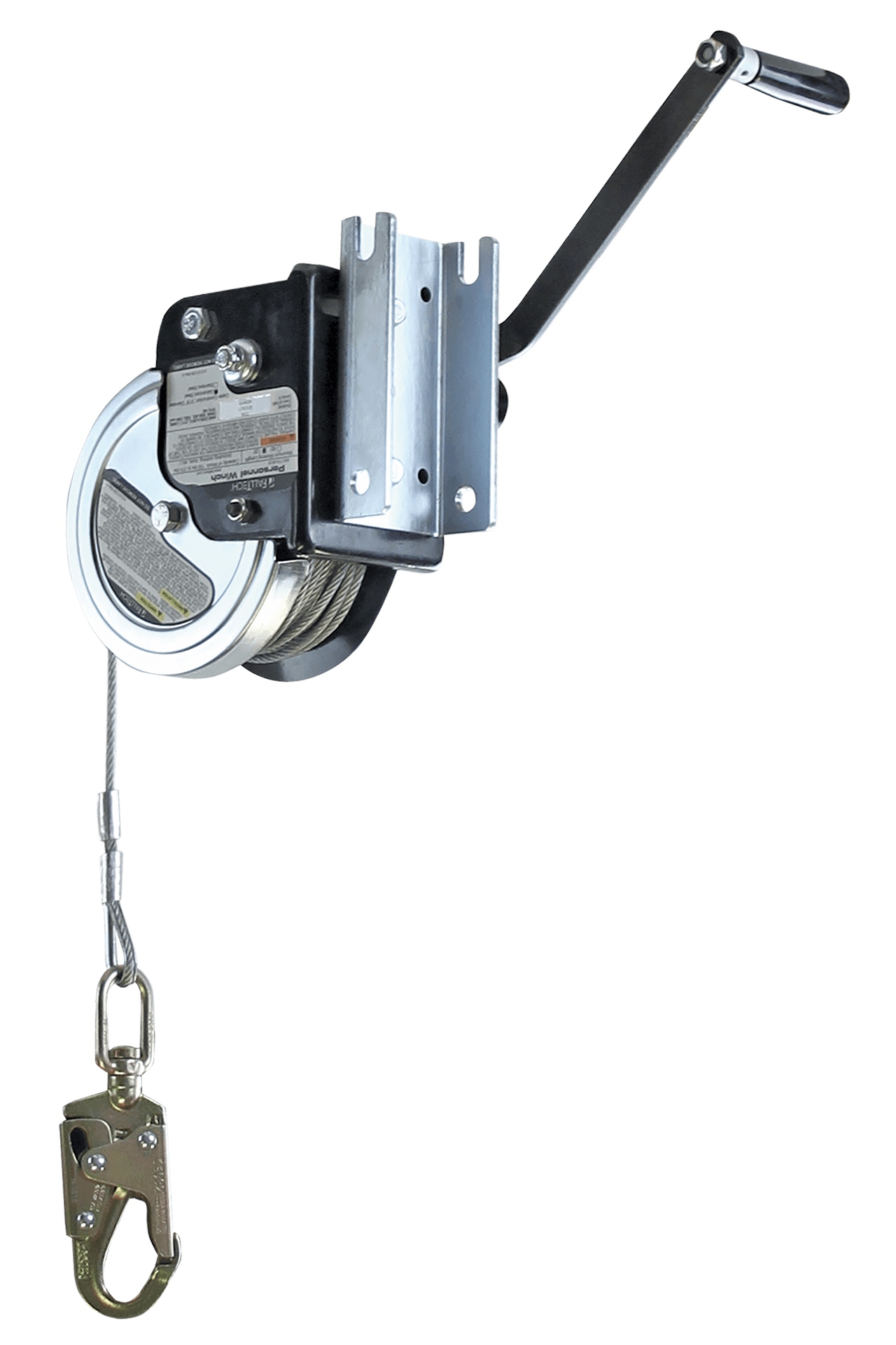 FallTech 120' Personnel Winch for Tripods and Davits with Galvanized Steel Cable - 7298