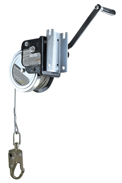 FallTech 120' Personnel Winch for Tripods and Davits with Galvanized Steel Cable - 7298