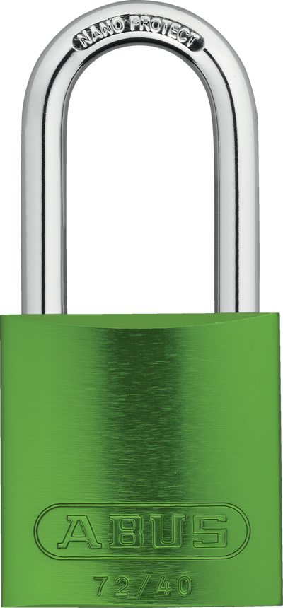 ABUS 72/40HB40 Aluminum Safety Padlock Keyed Different - Green (72/40HB40 /08402)