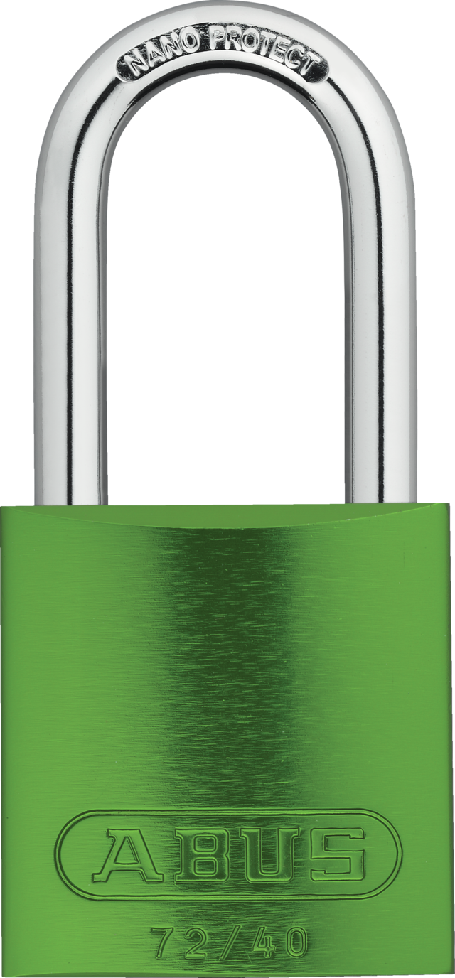 ABUS 72/40HB40 Aluminum Safety Padlock Keyed Different - Green (72/40HB40 /08402)
