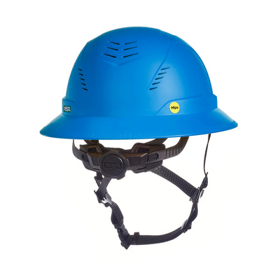 MSA V-Gard H2 Full Brim - Type II Class C - Mips - Safety Helmet - Vented - Blue - 10250608